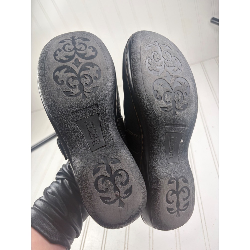 Born Vintage Y2K Black Leather Mary Jane Office Flats Women's Size 8 - Picture 6 of 10